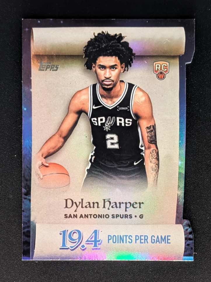 2025-26 Topps Holiday Dylan Harper - Making the Nice List Die-Cut #ML-2 - Spurs