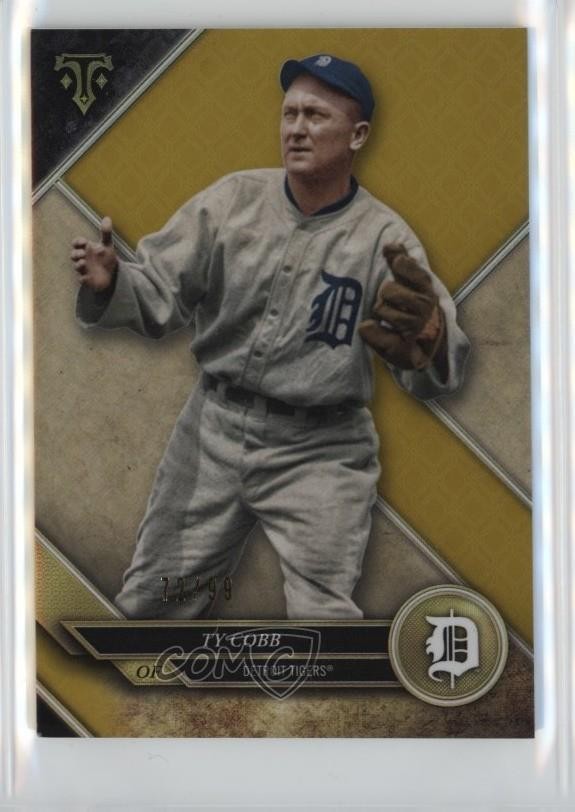 2017 Topps Triple Threads Gold 72/99 Ty Cobb #75 HOF 1t2c