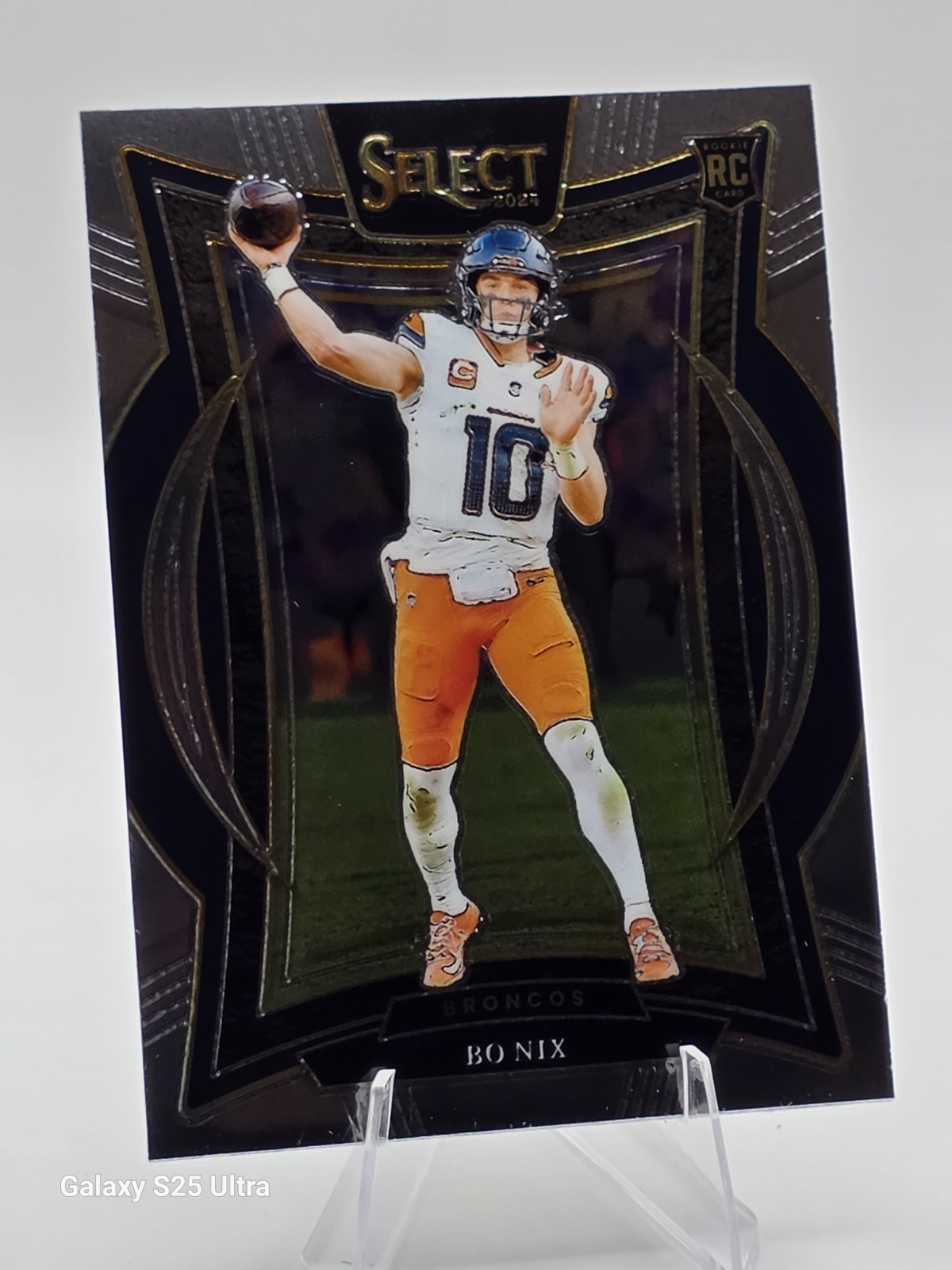 2024 Panini Select - Concourse Bo Nix #30 Silver Prizm Die-Cut (RC)
