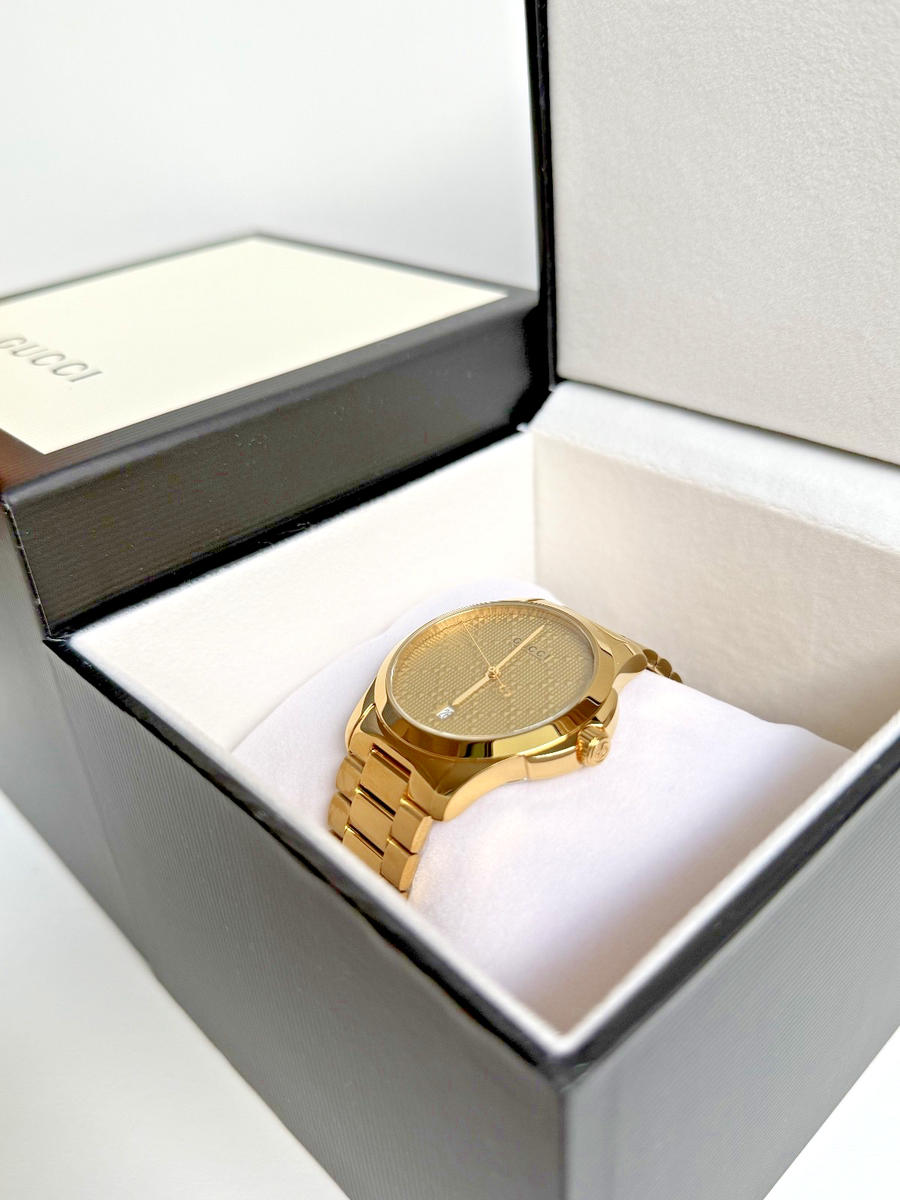 Gucci Men's G-Timeless Gold Tone Quartz Swiss Watch 38MM