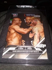 Mike Tyson Jake Paul Topps Card For Sale MVP Rare Card