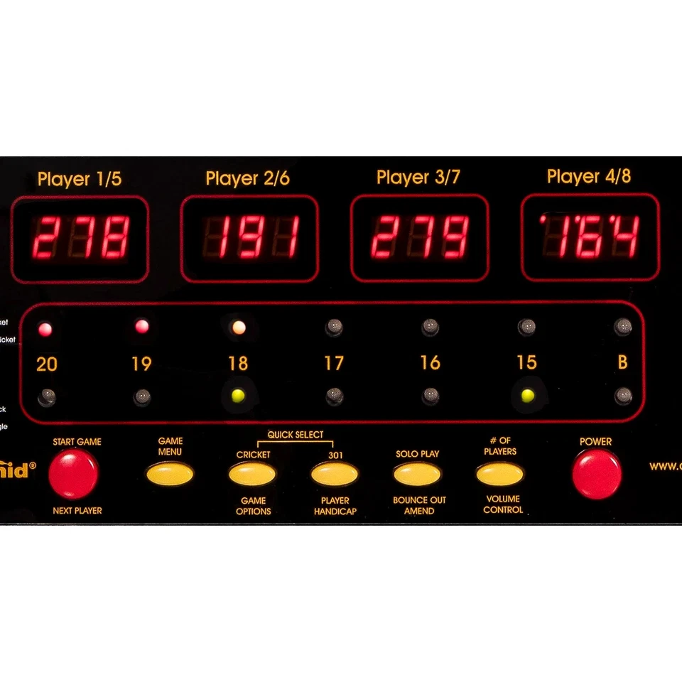 Electronic Dartboard Arcade Cabinet 24 Games Dart Board Soft Tip Darts Set PRO - Image 3 of 4