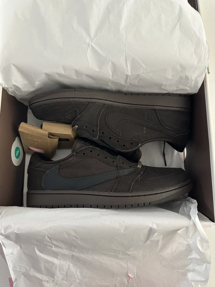 Travis Scott x Air Jordan 1 Retro OG SP Bajo Terciopelo Marrón Talla 10 DM7866-202 Foto 2 de 4