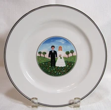 Villeroy Boch Germany 1993 NAIF WEDDING One (1) Salad Plate GC