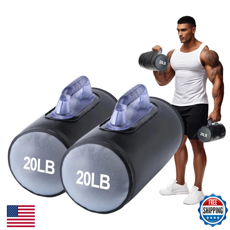 Deiris Water Dumbbells Water Filled Training Dumbbells Travel Weights Set