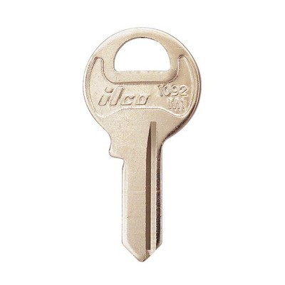 KABA ILCO 1092-M1 Key Blank,Brass,Type M1,4 Pin,PK10 1GAK5