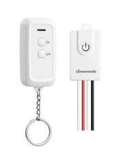 Wireless Light Switch Kit 230V, 30M Range, 230V Remote Control with Receiver