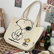 Peanuts Snoopy & Friends Canvas Tote Bag NWT ...