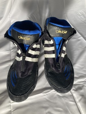 RARE Vintage Asics John Smith J201N Wrestling Shoes Size 11.5 Blue/Black NEW