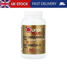 Qunol, Plus Ubiquinol + Omega-3, 90 Capsules