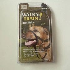 Coastal Pet Walk 'n Train Dog Head Halter- Black X Large