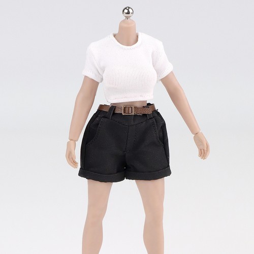 Pantalones Cortos Escala 1/12 Pantalones Cortos Camiseta Modelo Camiseta para Figura de Acción Femenina 6" - Imagen 18 de 21