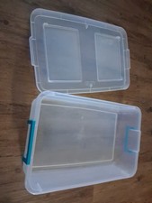 Sterilite 25 Quart Latching Storage Box, Stackable Bin with Latch Lid