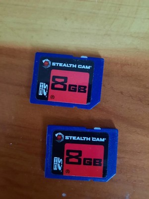 Stealth Cam 8GB SD Cards Set Of Two. Same day shipping from California