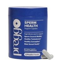 PREGGO O-Possitive Sperm Health Support Formulated for Improved Sperm, 60 Ct