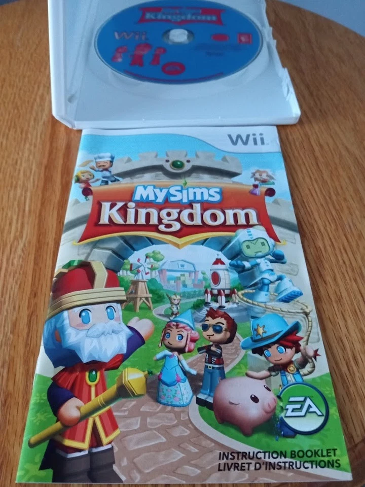 MySims Kingdom (Nintendo Wii, 2008) Complete With Manual CIB - Sims - EA - Image 3 of 4