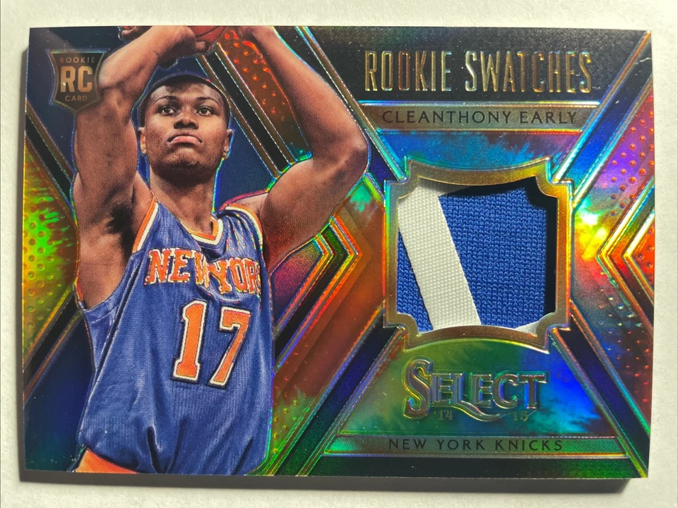 2014-15 Select CLEANTONY EARLY Rookie Swatches Tie Dye Prizm 17/25 Jersey # 1/1+ - Image 2 of 4