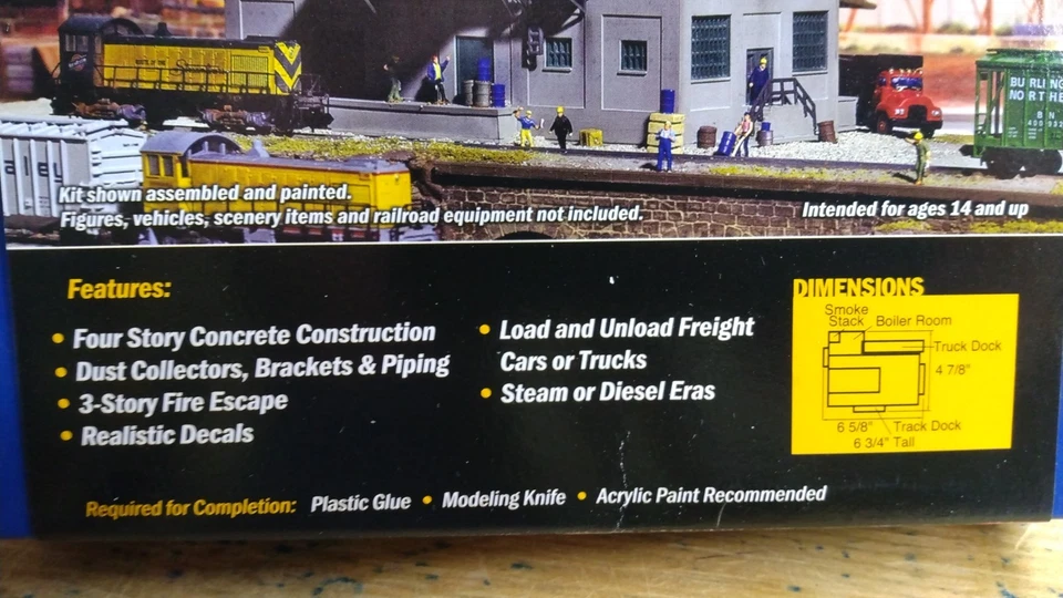 N WALTHERS RED WING MILLING BUILDING KIT NIB - Image 2 of 3