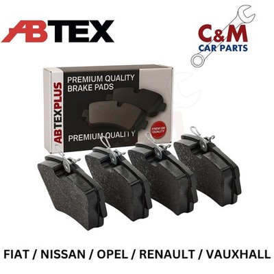 Abtex Rear Brake Pads Set of 4 fits OPEL VIVARO 1.6 1.9 2.0 2.5 2001-2019