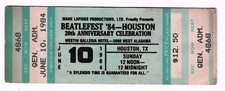 Beatlefest 6/10/84 Houston TX Westin Galleria Hotel Ticket! The Beatles Beatlefest 6/10/84 Houston TX Westin Galleria Hotel Ticket! The Beatles