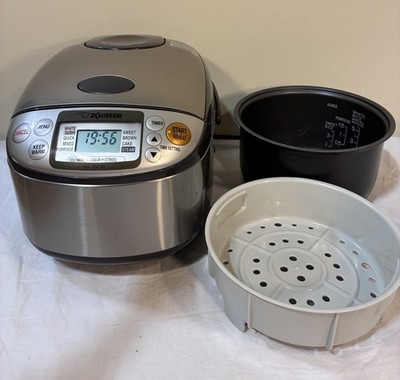 Zojirushi 5-1/2-Cup Micom Rice Cooker & Warmer NS-TSC10 Complete Tested