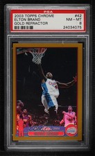 2003-04 Topps Chrome Gold Refractor 43/99 Elton Brand #42 PSA 8 1j6