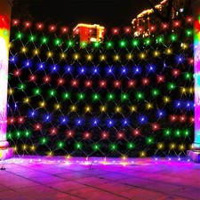 96-800 LED Net Mesh Lights Fairy String Curtain Lamp Outdoor Garden Party Decor