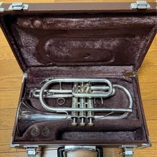 YAMAHA YCR-3330S Silver Cornet Musical instrument Hard Case YCR3330S