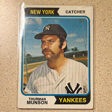 Topps 1972 Topps Thurman Munson New York Yankees #340 Rookie Baseball Card. rookie card picture