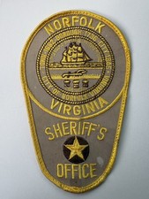 Norfolk Virginia Sheriff Patch