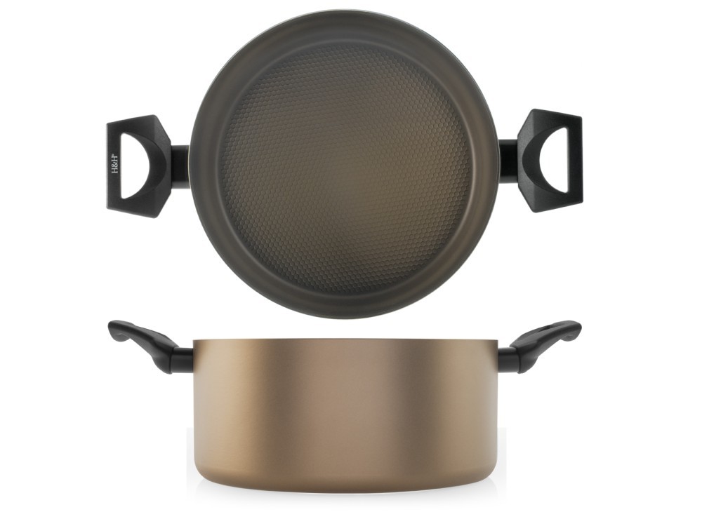 H&h Casserole 2 Handles Balance With Non-Stick cm.24