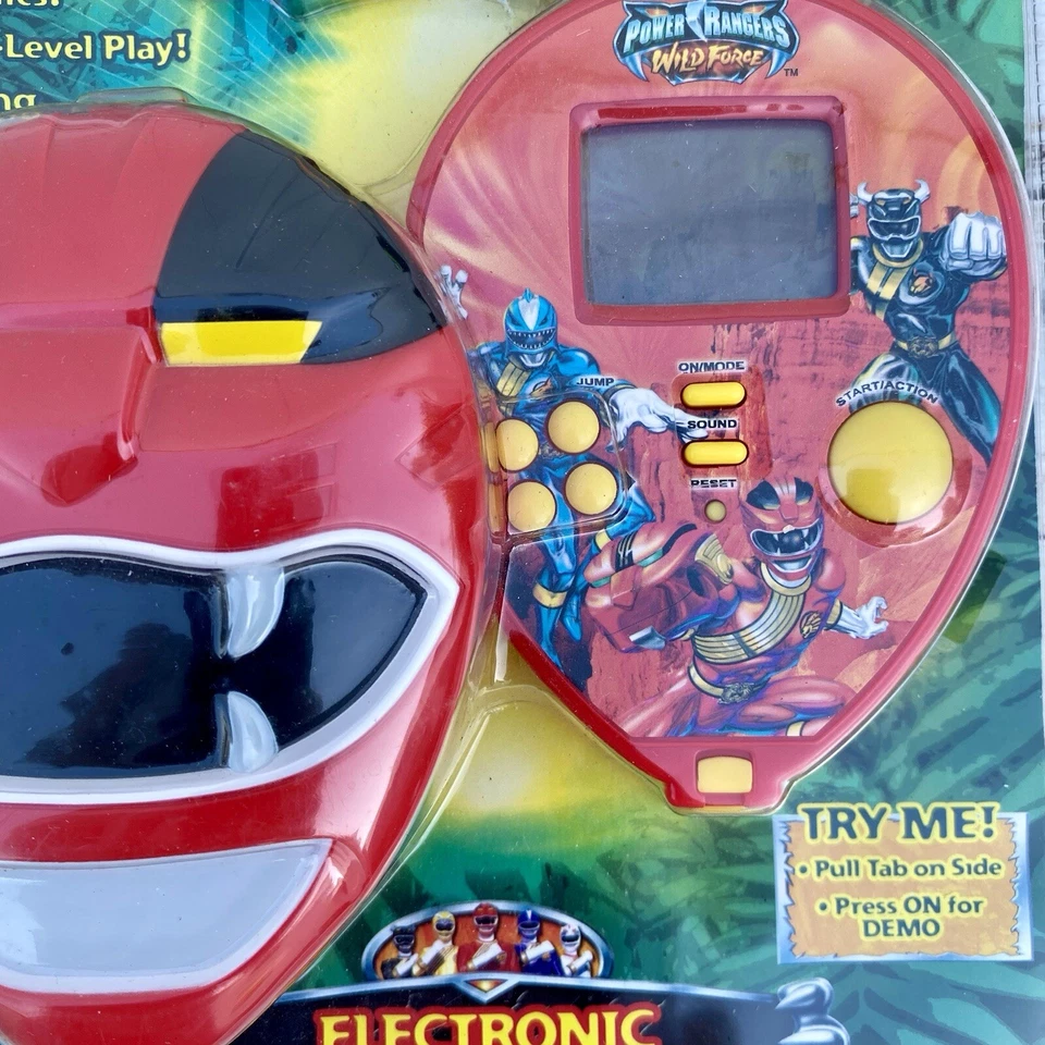 Juego portátil electrónico vintage Power Rangers Wild Force 2002 sellado de fábrica Foto 4 de 4
