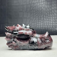 Natural Crystal Mineral Specimen,  garnet  Hand Carved .The Dragon.M6A