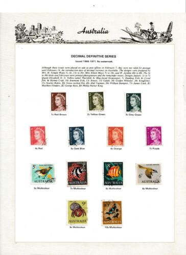 1966-1982 Full Collection of  Used Decimal Stamps  on Seven Seas Pages in Folder - Picture 1 of 18