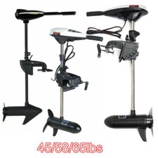 12V Electric Outboard Trolling Motor Fishing Boat Kayak Engine 40/45/58/65lbs