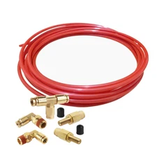 Air Line Service Kit 1/4 NPT Fittings 20 ft Tubing Inflation Valves Union Tee