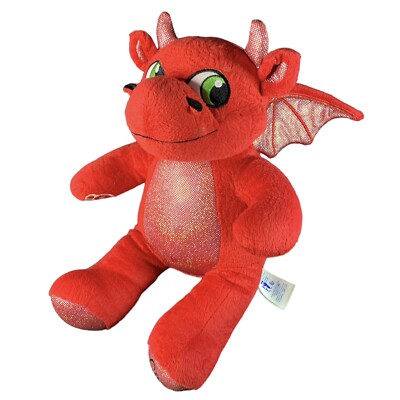 Build A Bear Magic Quest Ellie Red Dragon Plush 15'' Great Wolf Lodge Exclusive