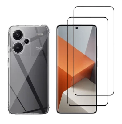 HQSELECTION Coque Transparent et Verre trempé Pour Xiaomi Redmi note 13 pro plus au choix
