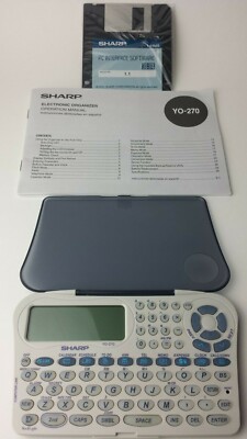 New Sharp YO-270 Electronic Organizer w/ Back Light Display Tested, Vintage