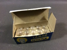 Old Small Frosted White Automobile Bulbs NORMA 6V 7W BA 15S 1404
