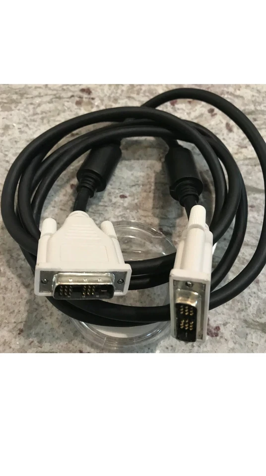 HOTRON 20276 DVI to DVI Cable Gold Plated Monitor Cable Adapters 6 Feet Black - Image 2 of 3