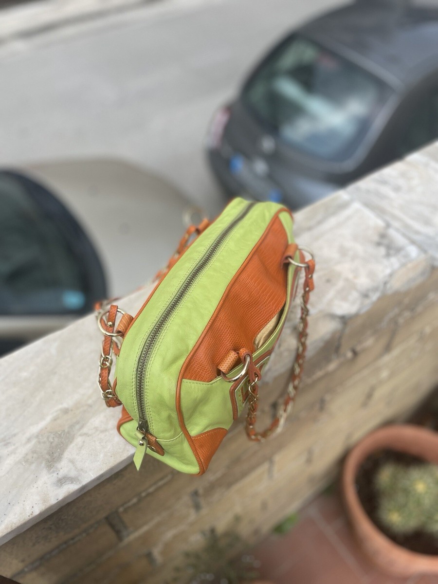 Y2K DOLCE&GABBANA LOGO GREEN ORANGE LEATHER BAG | eBay Y2K DOLCE&GABBANA LOGO GREEN ORANGE LEATHER BAG | eBay