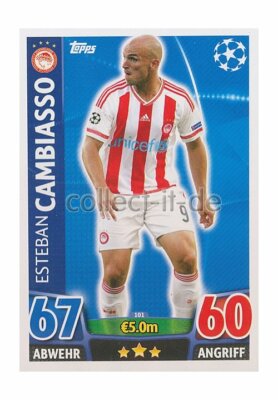 TOPPS Champions League - 101 - Esteban Cambiasso - Base Card