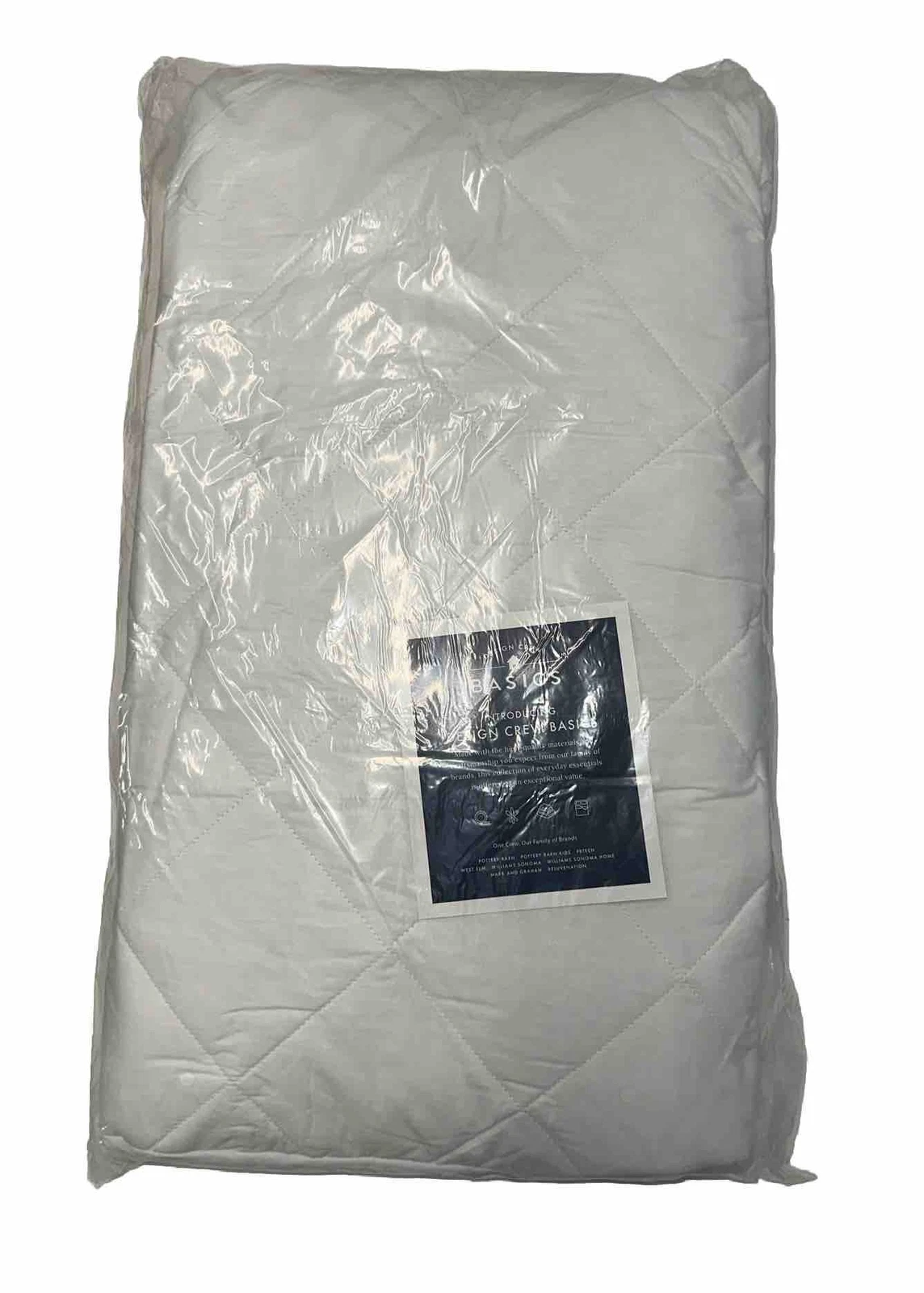 Pottery Barn Design Crew Basics Mattress Pad NEW 78x80 King Size NEW Bed Protect