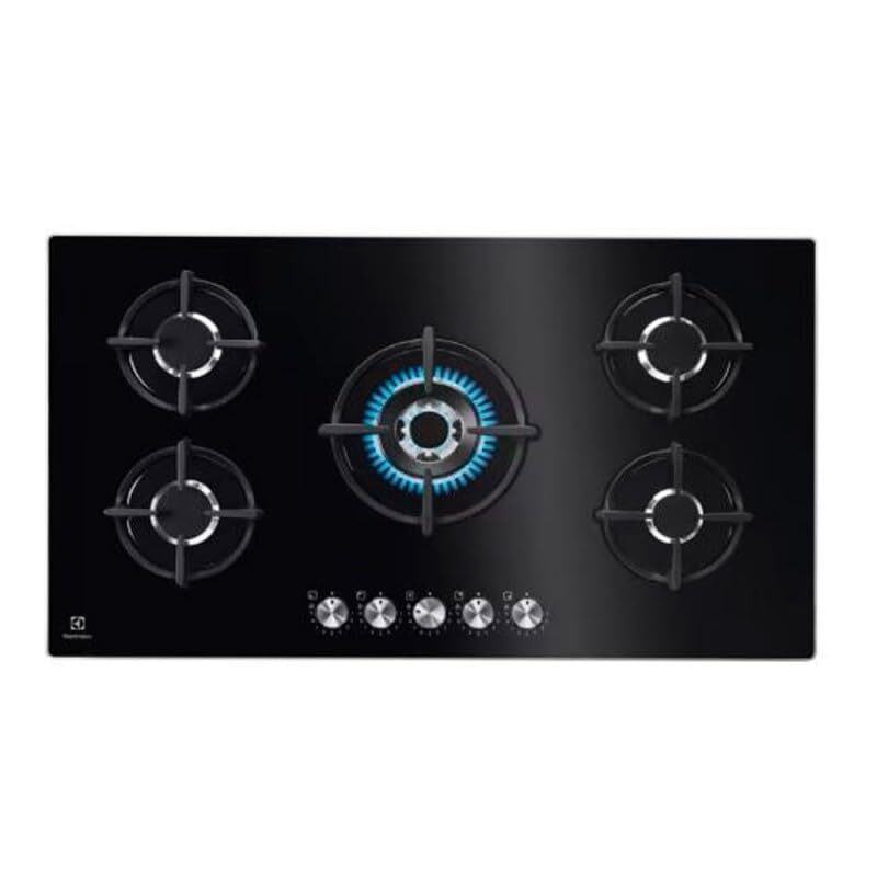 Piastra Gas ELECTROLUX KGG95372K 5f 90cm Wok Nero (i3X)