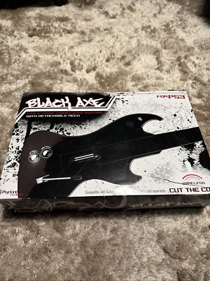 Psyclone Essentials Black Axe Wireless Guitar PlayStation 3/PS3-PSE3300 See Des.