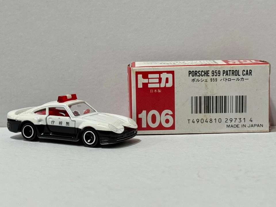Caja Roja Japón Tomica Porsche 959 Patrulla Nº 106 Hecho en Japón Como Nuevo con Caja Foto 2 de 4
