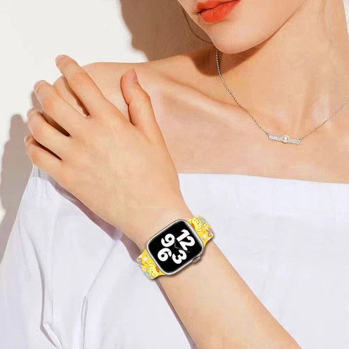 Pom Pom Purin Silikon Armbanduhr - Armbänder für Apple Watch S8765432SE 38/49MM - Bild 17 von 31