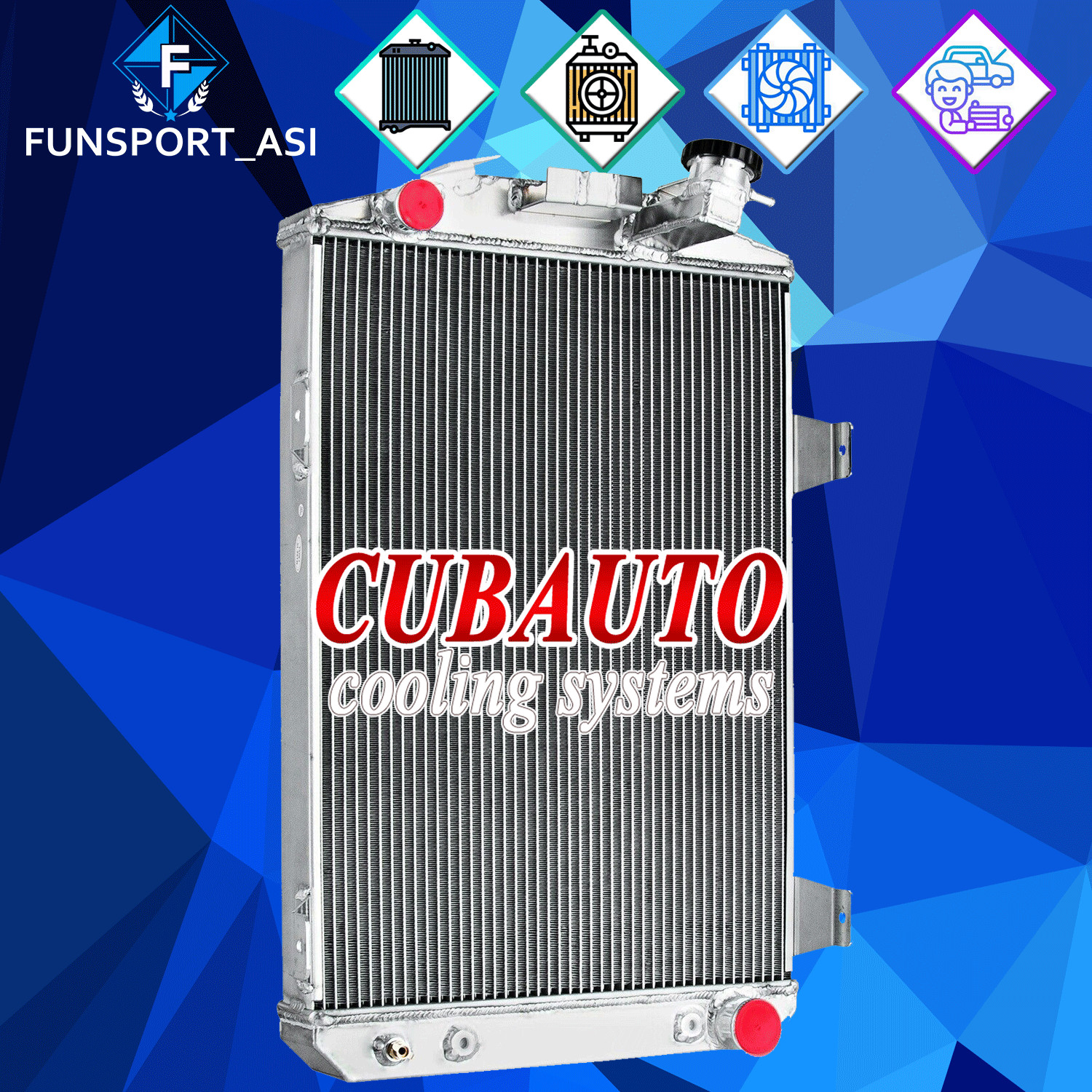 4 Rows Aluminum Radiator For 1930 Chevrolet Chevy Car V8 Conversion Engine