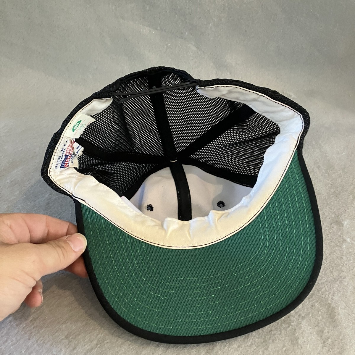 Vintage Los Angeles Raiders Hat Snapback White Black Sports